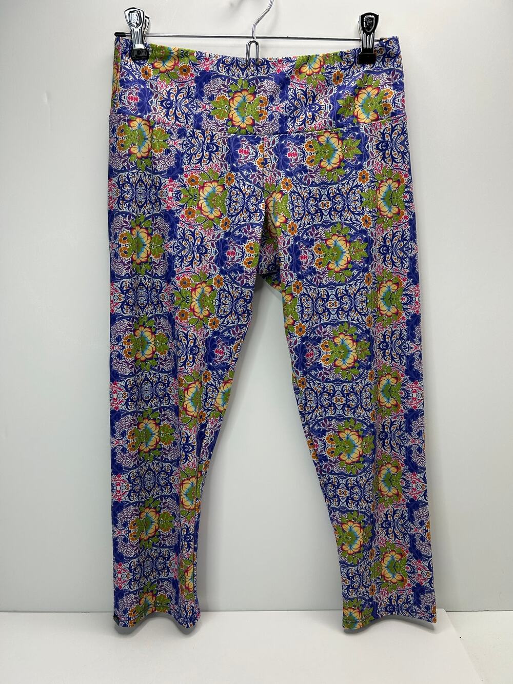 Onzie Mid Rise Floral Leggings Multicolored Women S/M